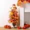 Glitzhome® 3ft. Fall Lighted Maple Leaves Tree in Urn with Timer